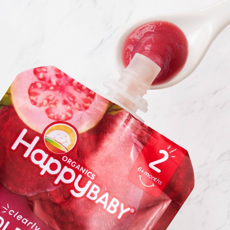 HappyBaby Clearly Crafted Apples Guavas & Beets Baby Food - 4oz