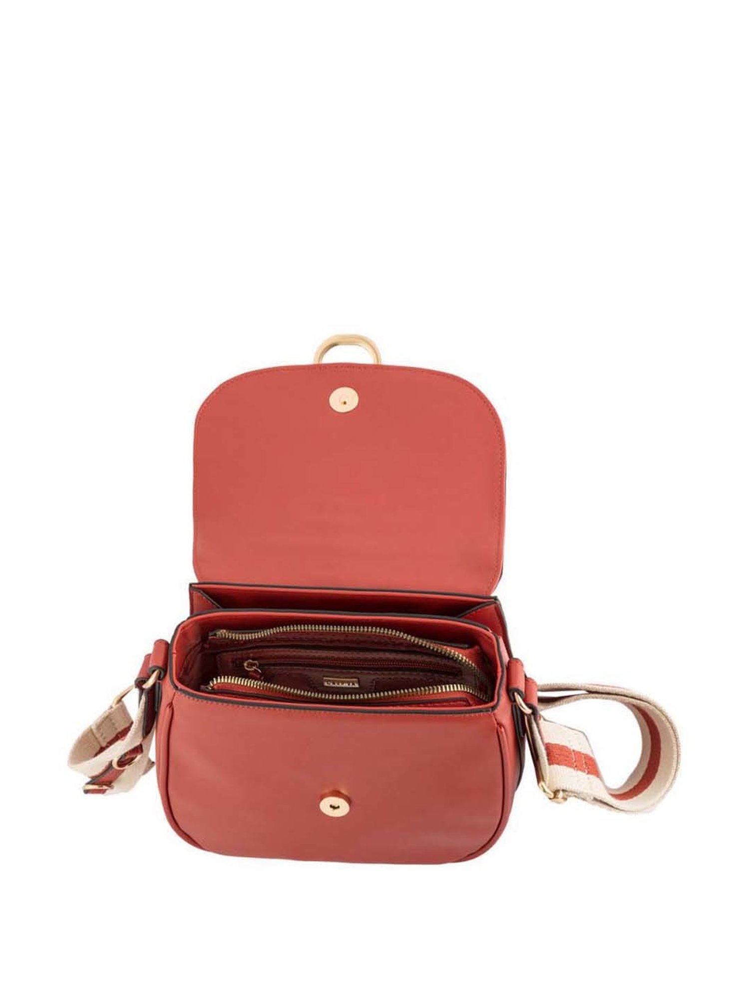 CARPISA Rust Textured Small Sling Handbag