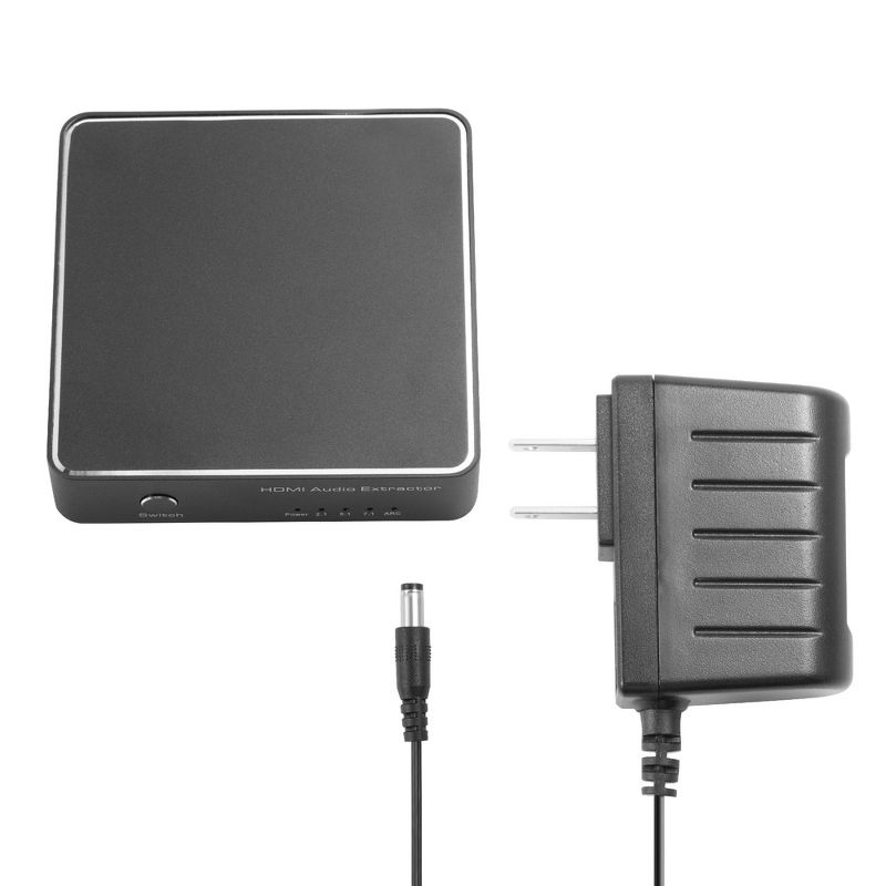 Insten 4K HDMI 1.4 Audio Extractor 7.1 with Optical Toslink SPDIF + 3.5mm Output, Support ARC for Soundbar Amplifier Speaker Headphone HDTV TV PS4 DVD