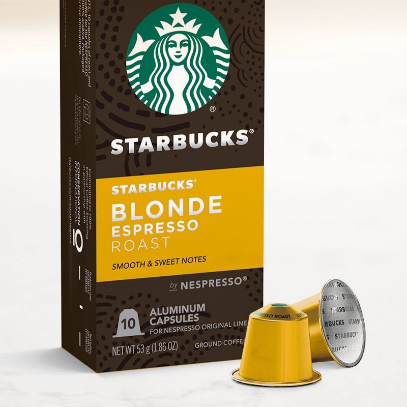 Starbucks Nespresso Blonde Espresso Roast Capsules - 10ct/2.01oz