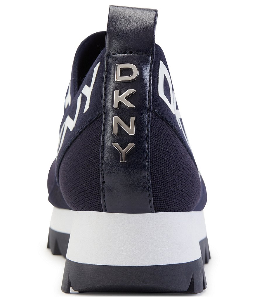DKNY Ashton Knit Signature Logo Slip-On Sneakers