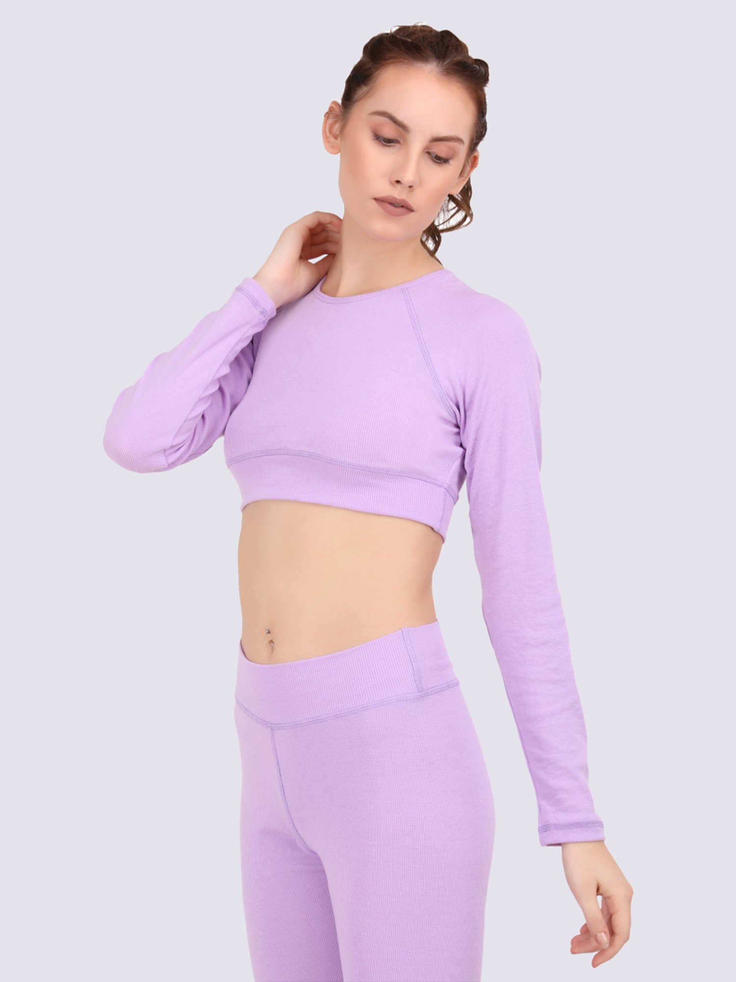 EVERDION Lavender Cotton Sports Top