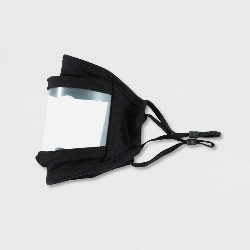 2pk Adult Face Mask - Black One Size