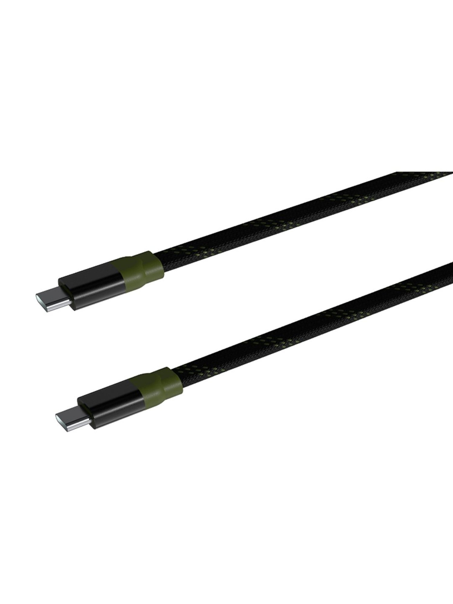 URBN 100W Super Fast PD Cable, Type C to C, Flat Cable, Made for Mobiles & Laptops 4 Feet (Camo)