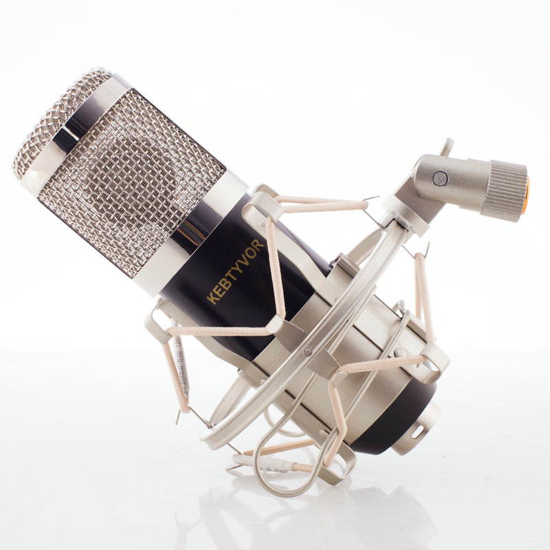 BM-800 Dynamic Condenser Sound Recording Microphone with Shock Mount for Radio Braodcasting KTV Karaoke with Shock Mount