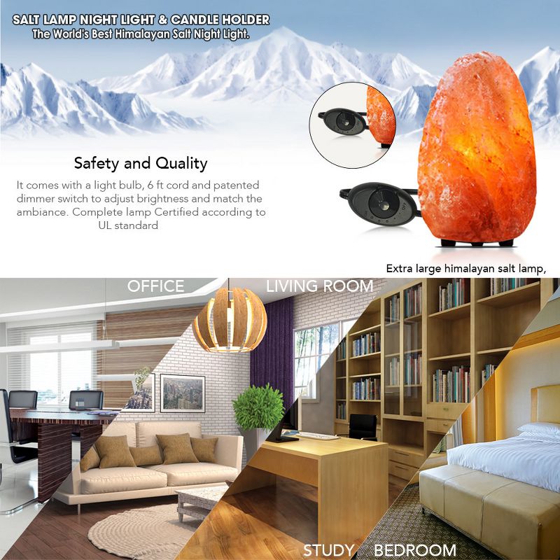 Natural Salt Lamp Orange - Himalayan Glow