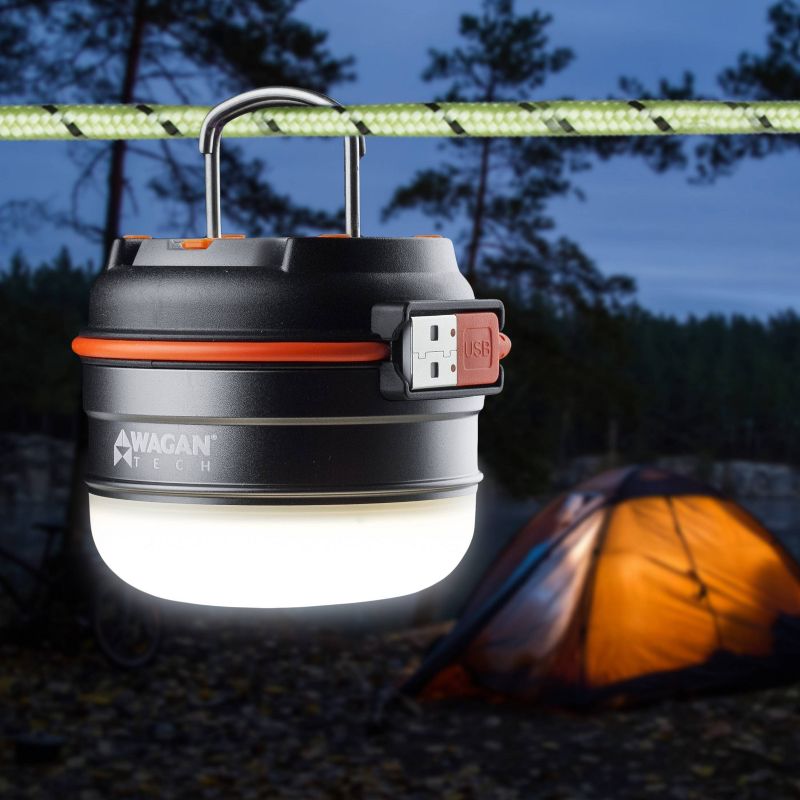 Wagan Brite-Nite Dome USB LED Lantern - Gray
