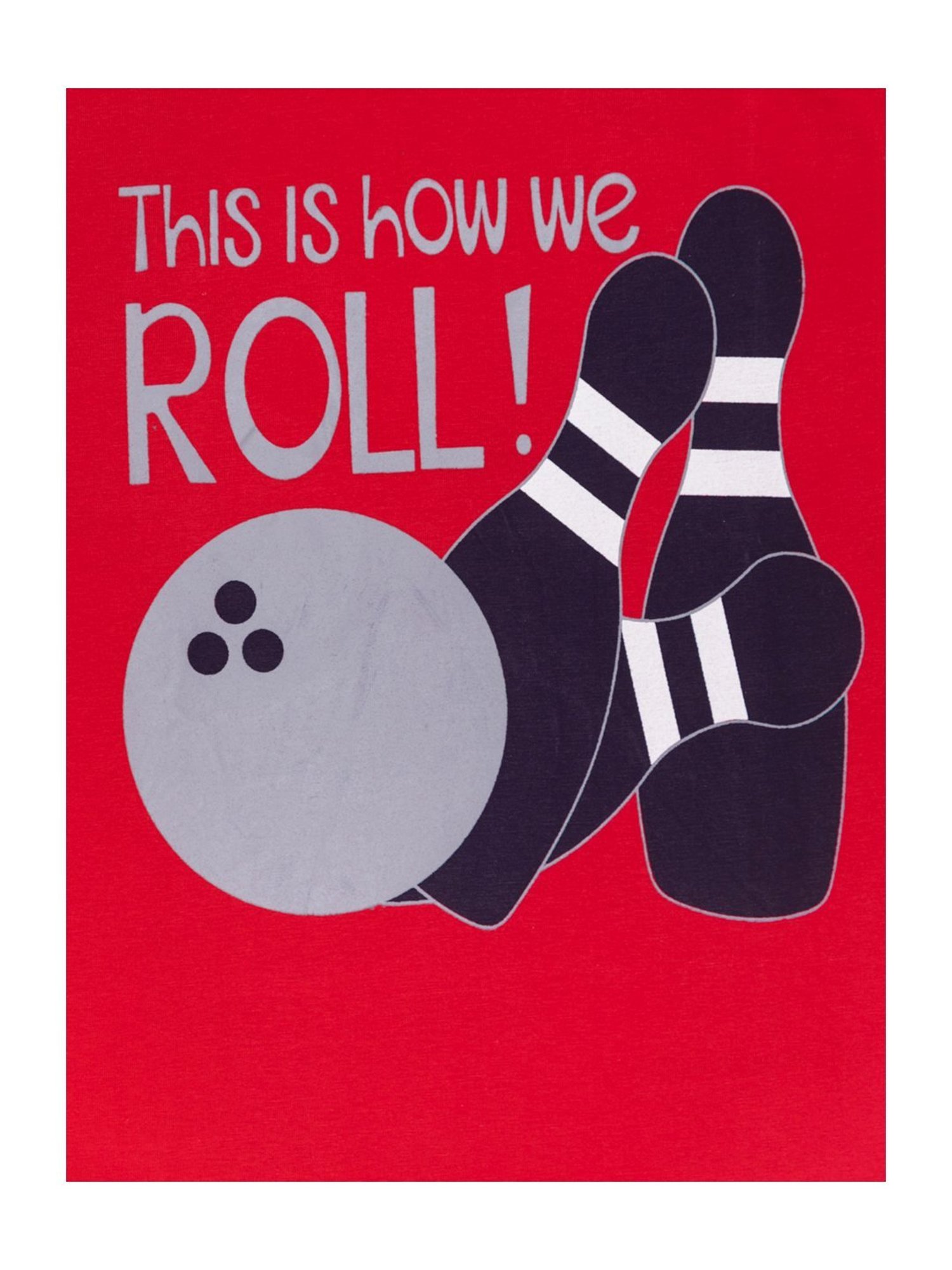 Todd N Teen Kids Red Cotton Graphic Print T-Shirt & Pants