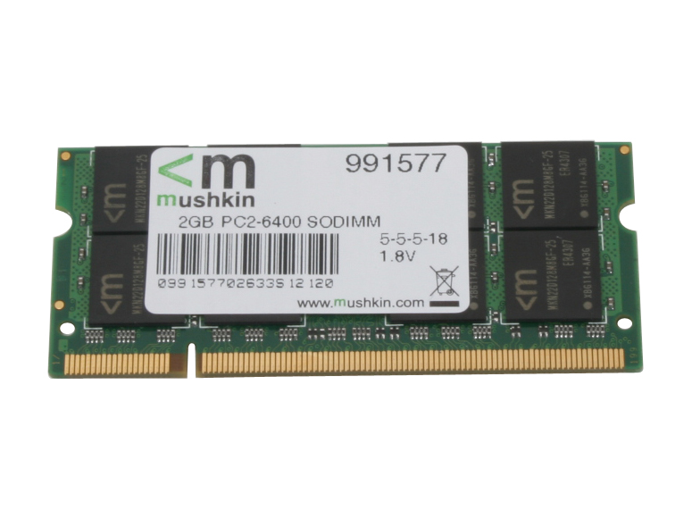 Mushkin Enhanced Essentials 2GB 200-Pin DDR2 SO-DIMM DDR2 800 (PC2 6400) Laptop Memory Model 991577
