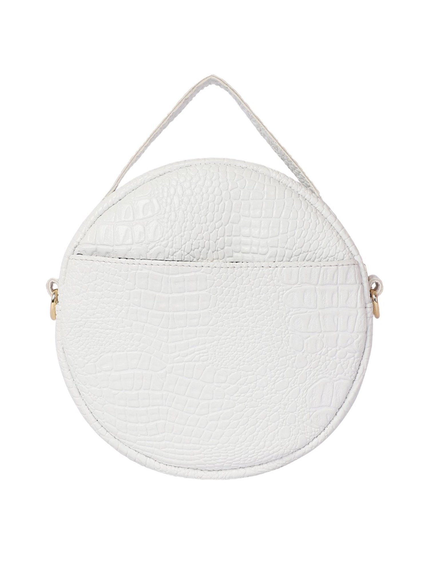 Bagsy Malone Croco White Animal Effect Medium Handbag