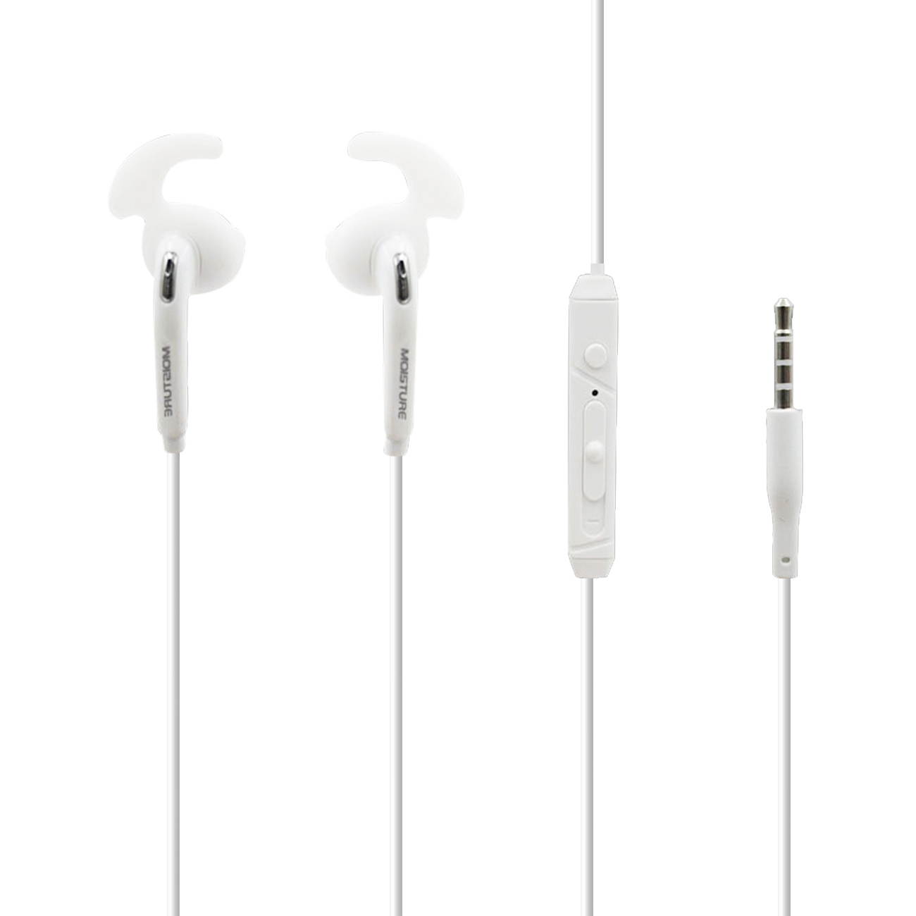Reiko Sports Super Bass Earphones In White
