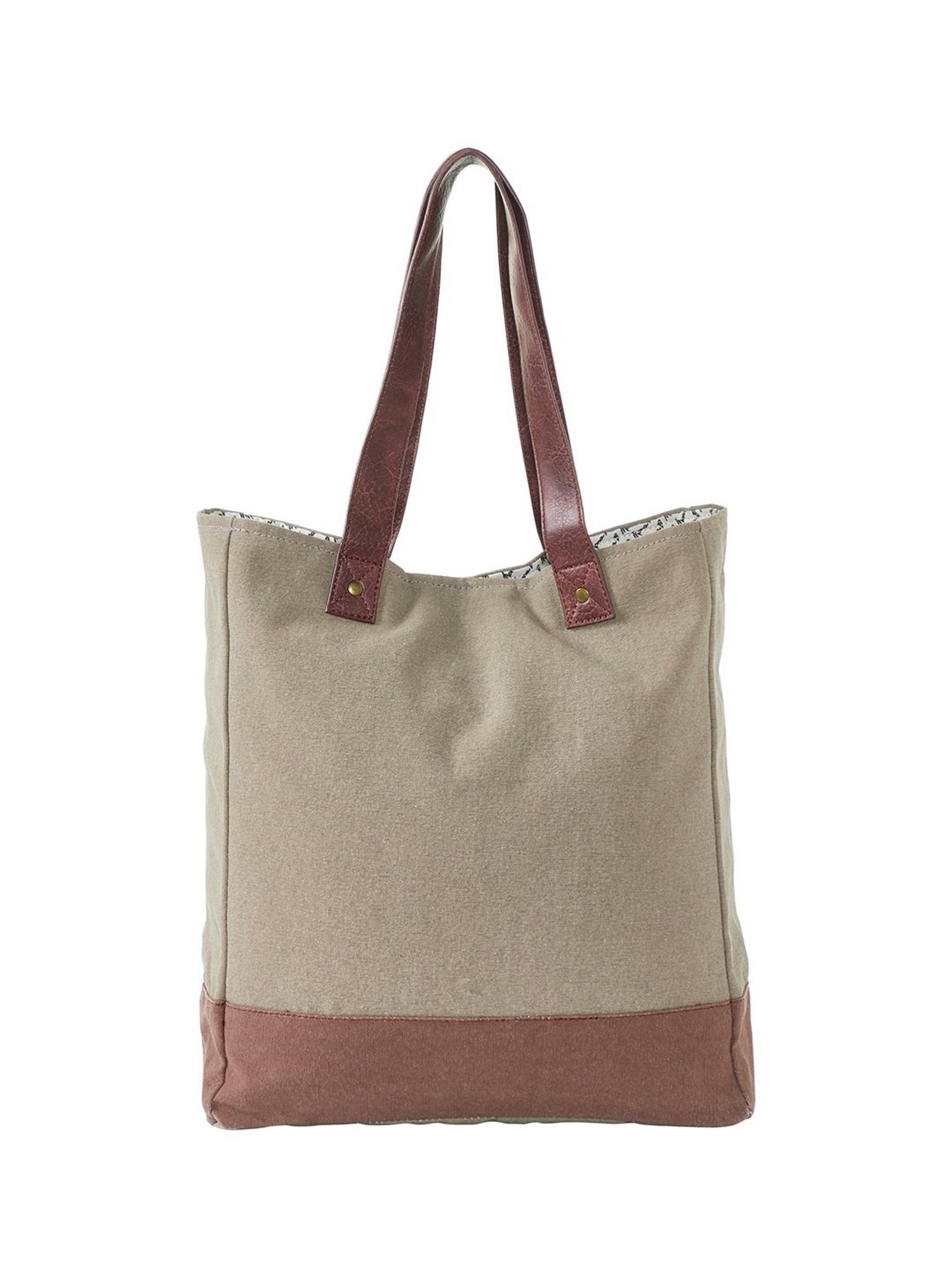 Mona B Brown Large Tote Bag