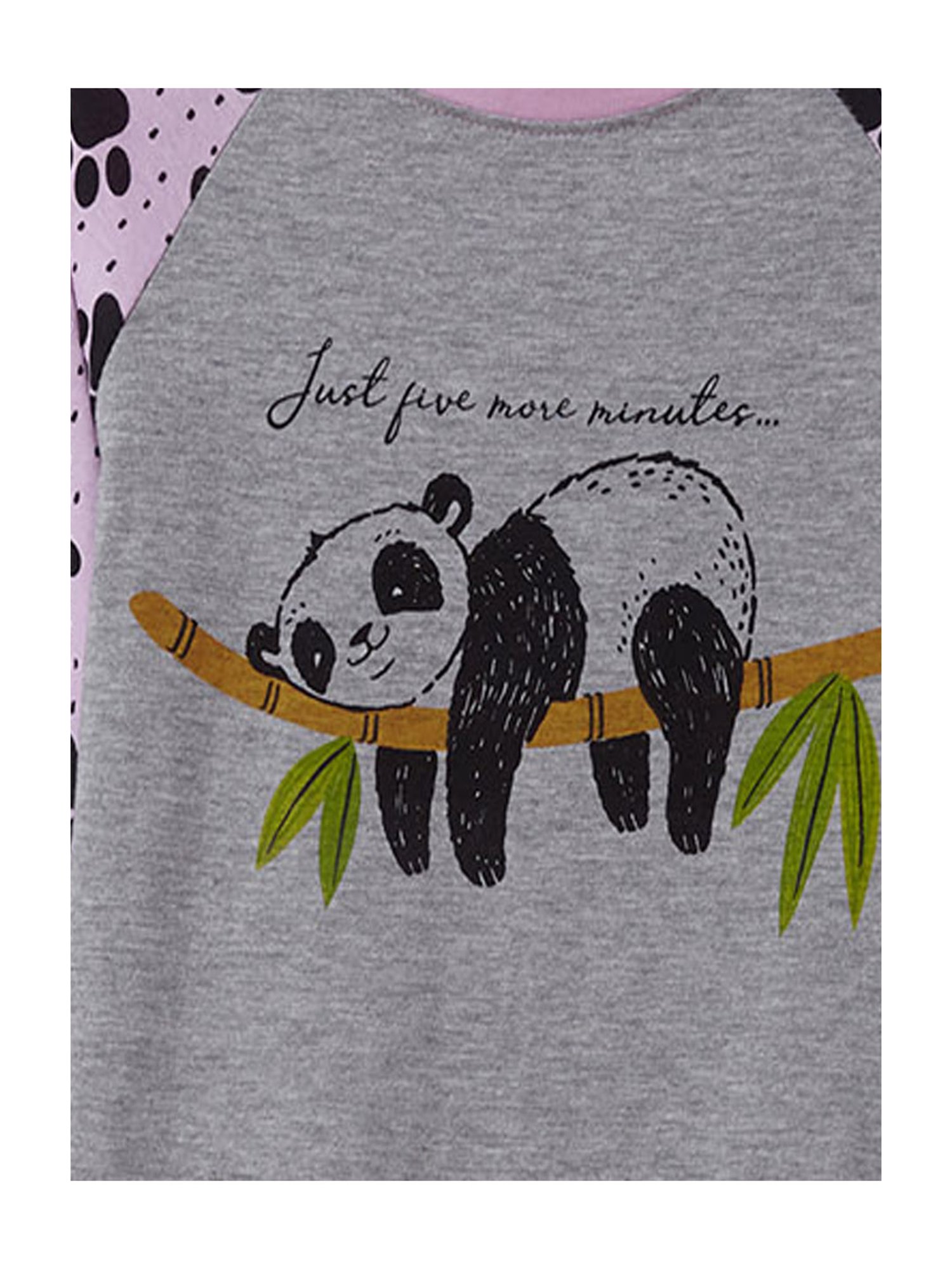 Cub McPaws Girls White Printed Top with Joggers