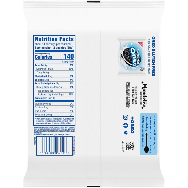 Oreo Double Stuf Gluten Free Family Size - 14.03oz
