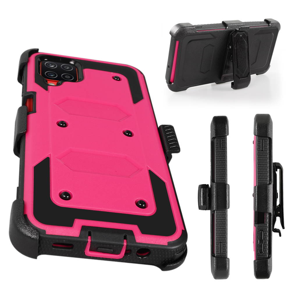 Mignova for Samsung A12 5G Case Full-Body Protective Built-in Screen Protector Kicksand Belt Clip Dustproof Shockproof Anti-Scratch Armor Cover Samsung Galaxy A12 5G 6.5 inch