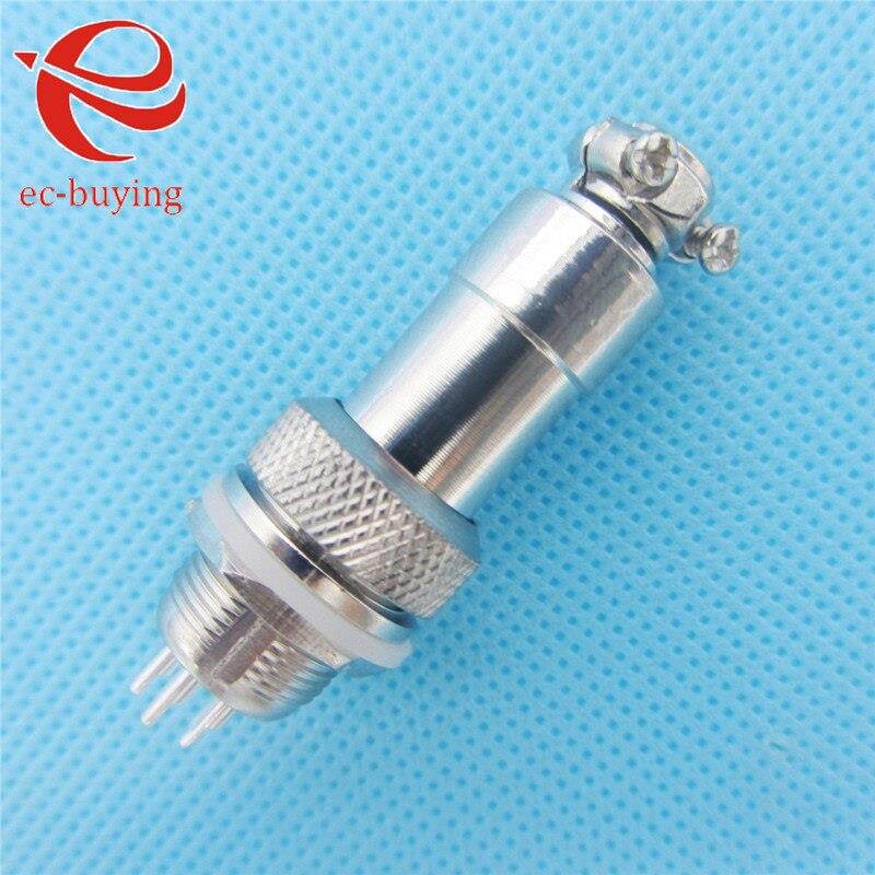 10Sets GX12 5Pin Diameter12mm Male+ Female Metal Aviation Plug Socket Air Connector