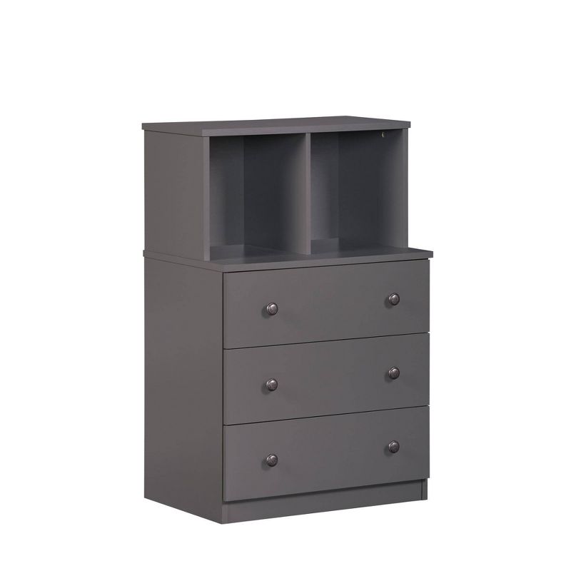 Kids' 3 Drawer Bella Dresser with Cubbies - Graphite - Room & Joy