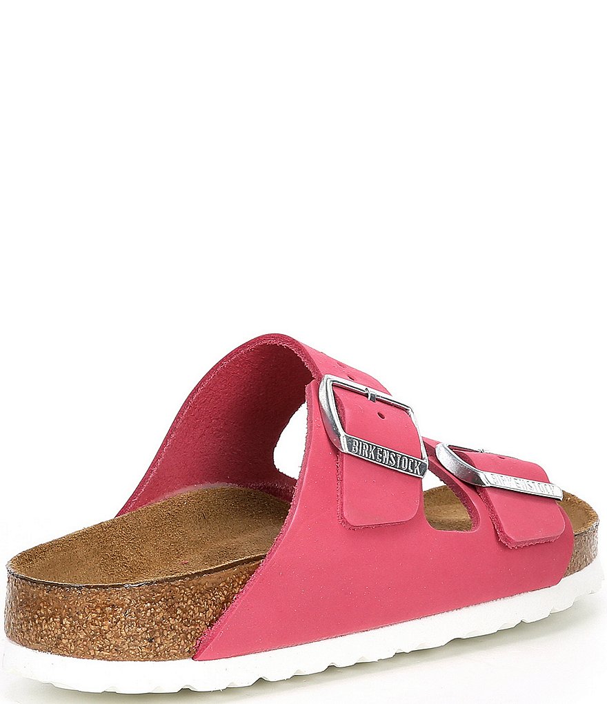 Birkenstock Women's Arizona Soft Footbed Nubuck Suede Double Buckle Sandals