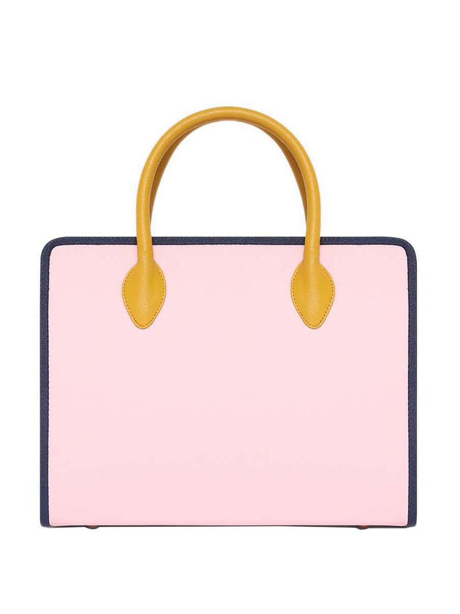 KLEIO Pink Solid Medium Handbag