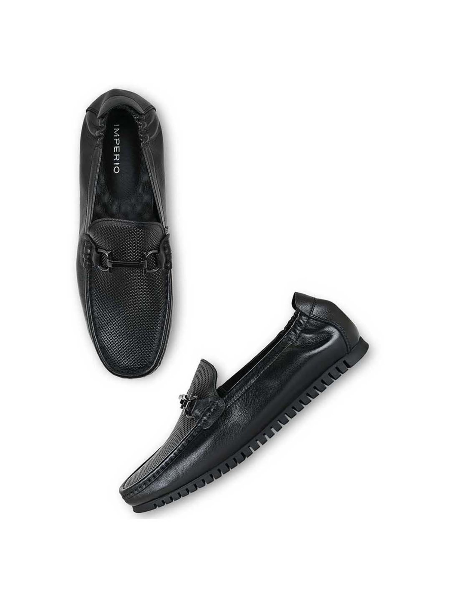 Imperio by Regal Men's Black Casual Loafers