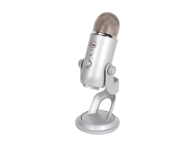 Blue Yeti Professional Multi-Pattern USB Condenser Microphone - Silver