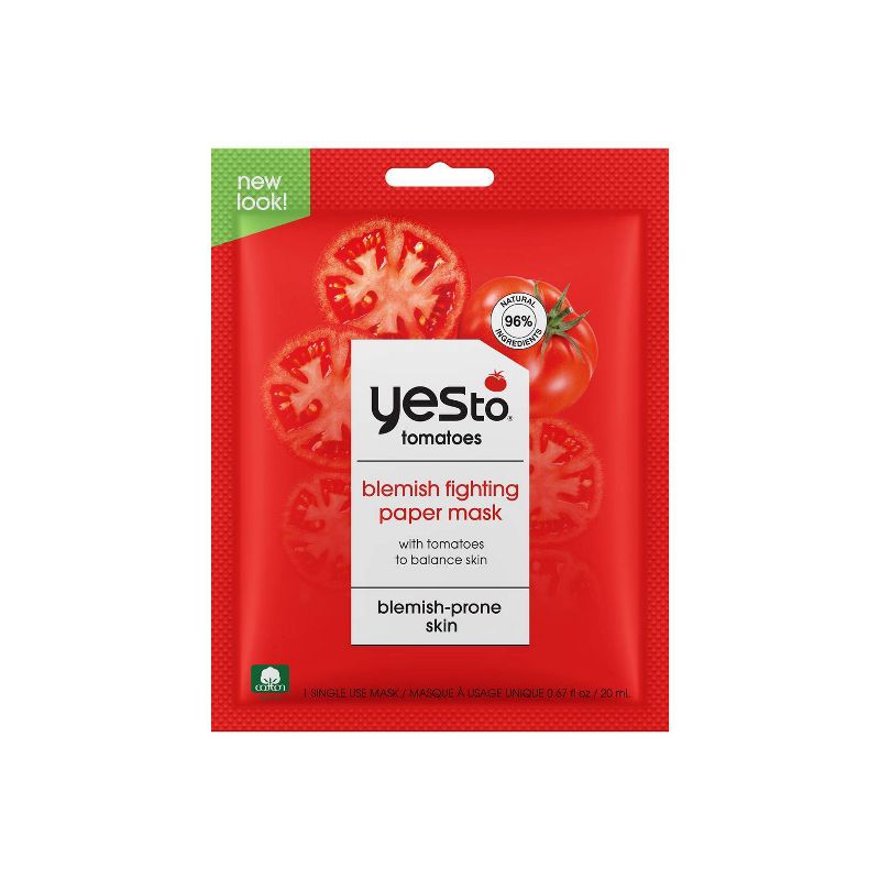 Yes to Tomatoes Acne Fighting Paper Face Mask - 1ct