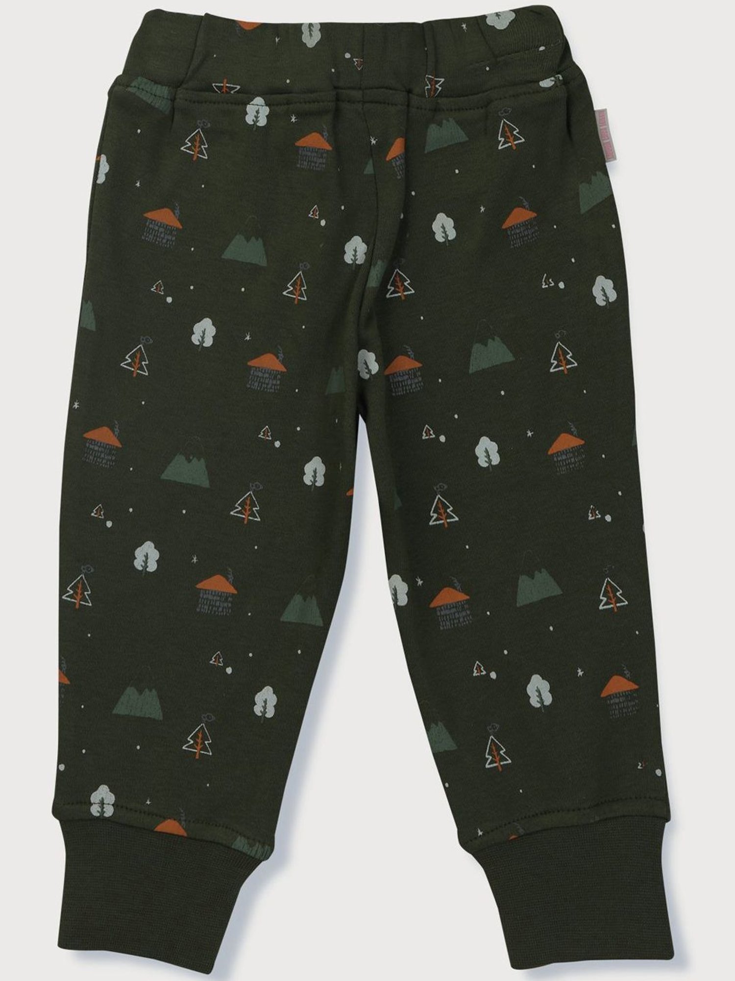 GJ baby Kids White & Green Cotton Printed Full Sleeves T-Shirt Set