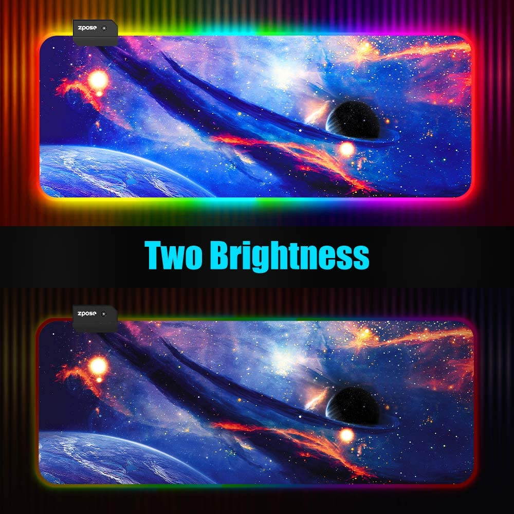 RGB Mouse Pad,  Gaming Mouse Pad, , Gaming Mousepad, Large Mouse Pad Gaming, Mouse Pad Gaming, 14 Lighting Modes, RGB Mouse Pad, Gaming Mouse Pad, 31.5x11.8 Purple