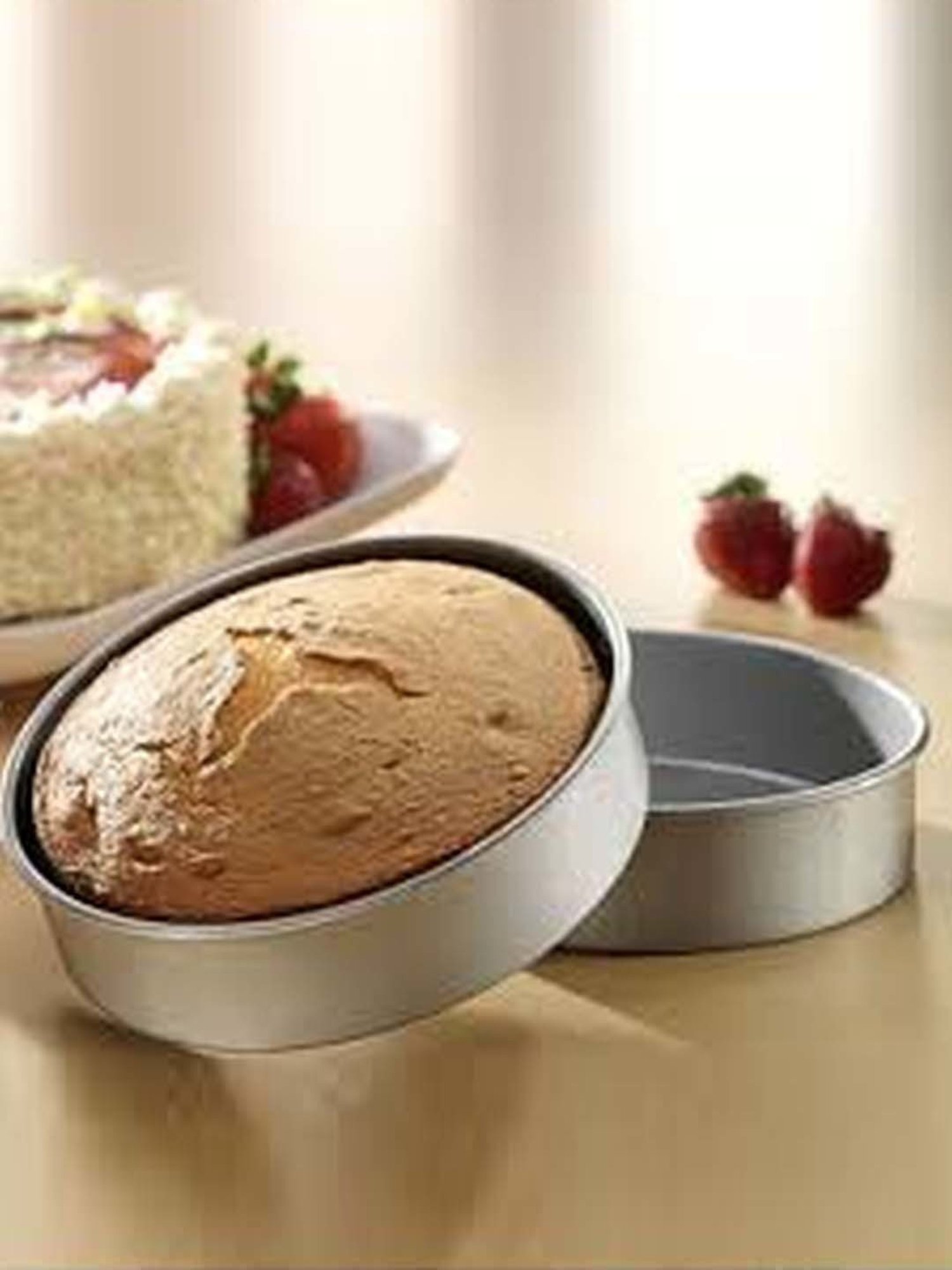 HAZEL Silver Aluminium Food Grade Round Shape Cake Mould