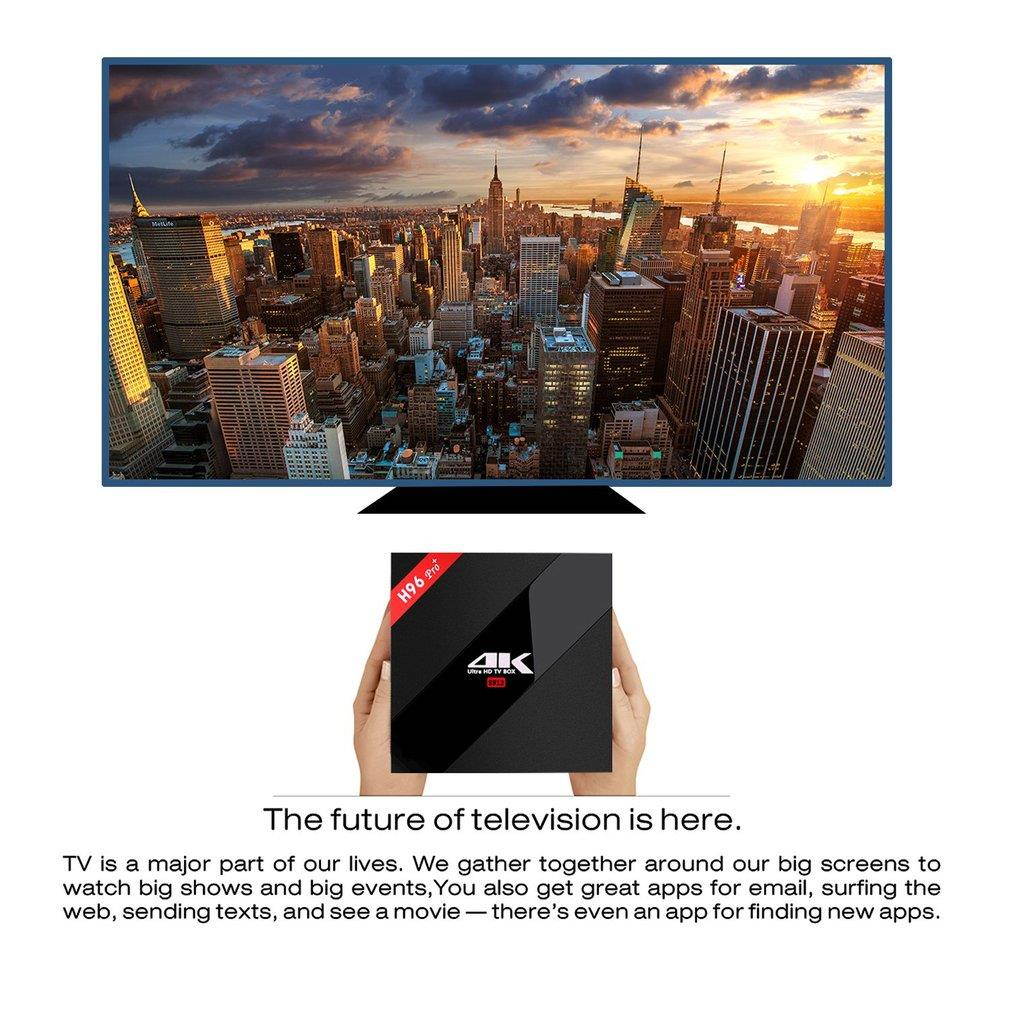 H96 pro+ Portable Size Home Smart TV Box Tops S912 Octa Core 3+16G Dual Band Wireless WIFI Media Player for Android