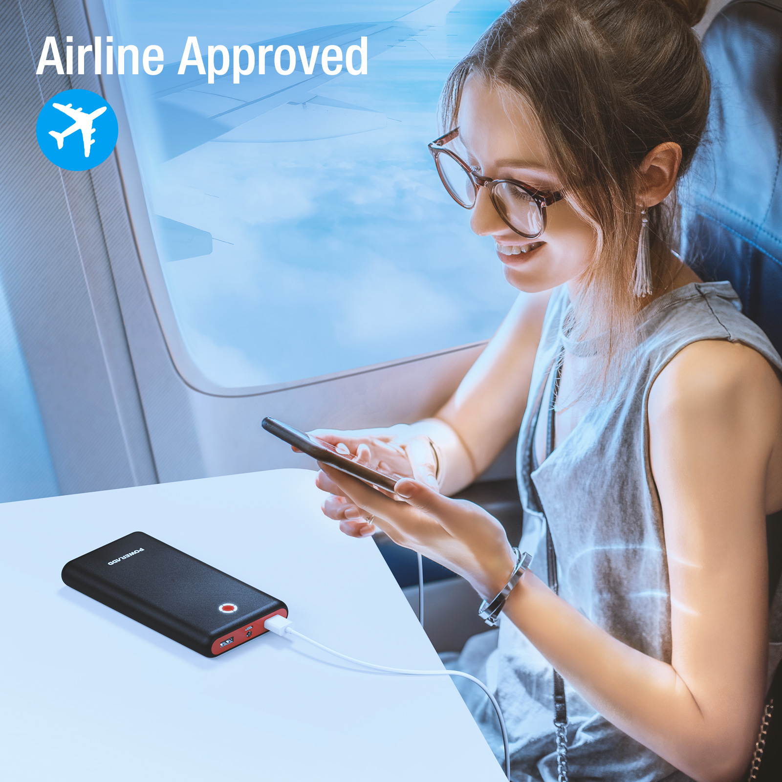 Poweradd 20000mAh Power Bank 20000 Portable Charger with 3.4A Dual USB Ports External Battery for iPhone, iPad, Galaxy Cellphone