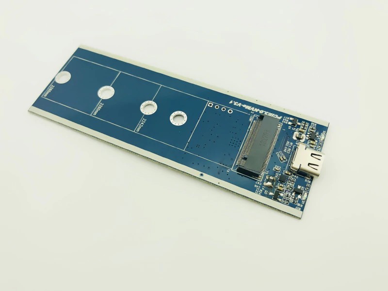 NVME PCIE USB3.1 HDD Enclosure Metal Case Type-C to M.2 NVME M Key SSD Case Adapter External Mobile Box for 2230-2280 SSD M2