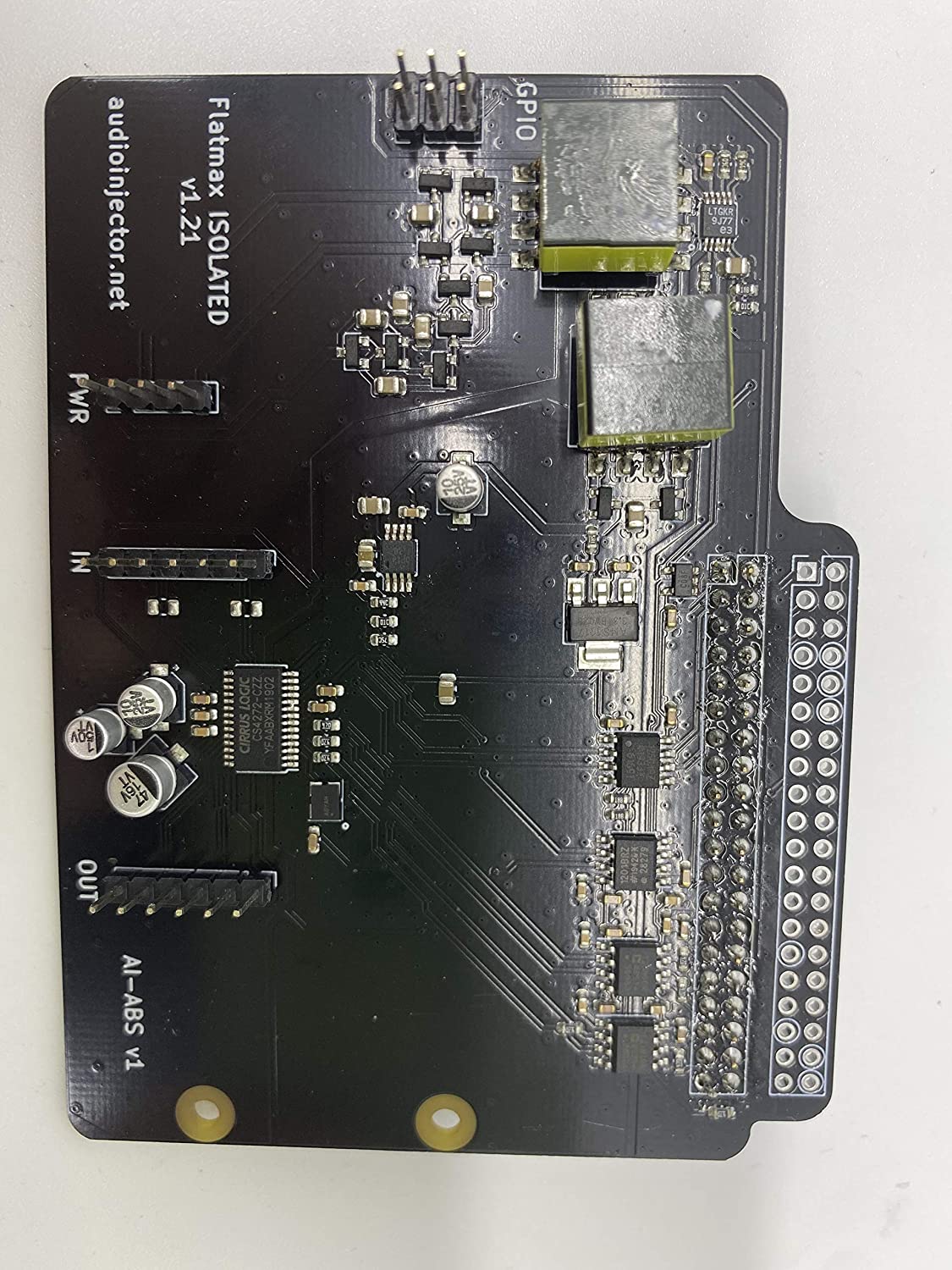 AudioInjector Isolated DAC and ADC Sound Card for The Raspberry Pi