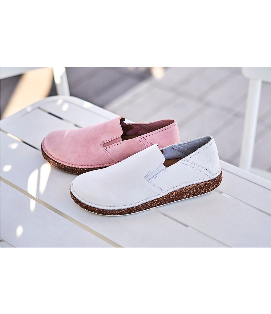 Trotters Harlow Lizard Patent Suede Leather Slip-Ons