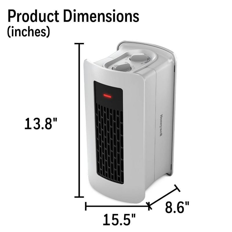Honeywell Dual Position Heater Fan Gray
