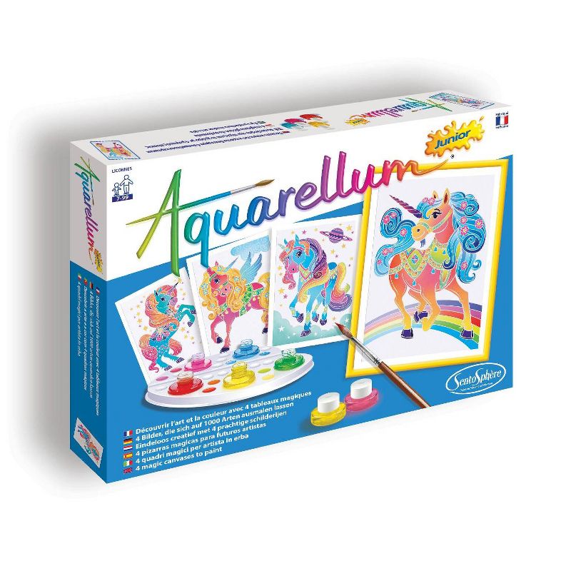 12ct Painting Kit Aquarellum Junior Unicorns - SentoSphere USA
