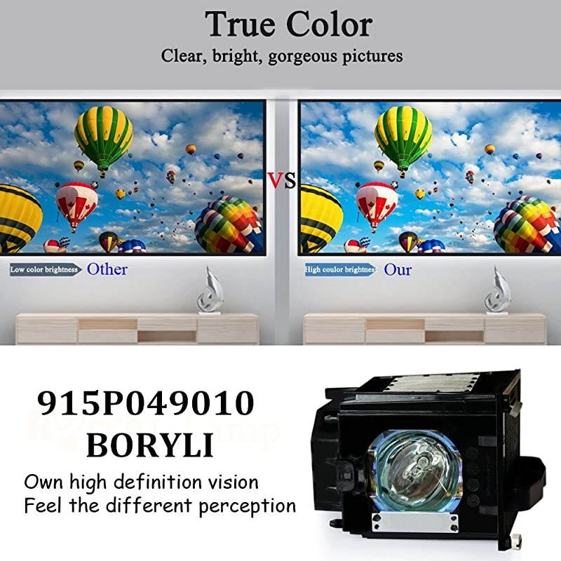 Replacement Lamp for Mitsubishi Models WD52631 WD57731 WD65731 WD65732