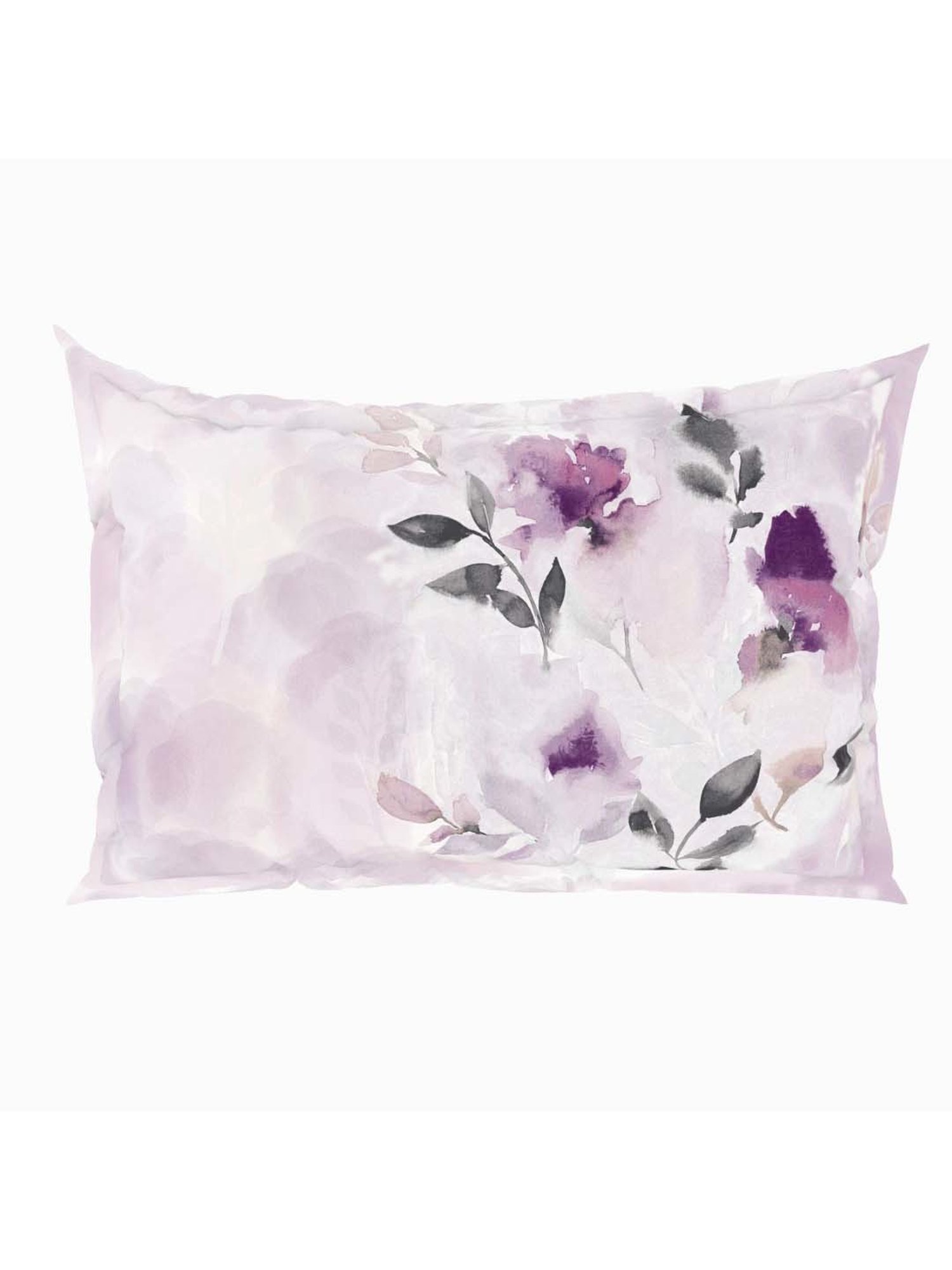 Spaces Dark Purple Cotton 144 TC King Bed Sheet With Pillow Covers