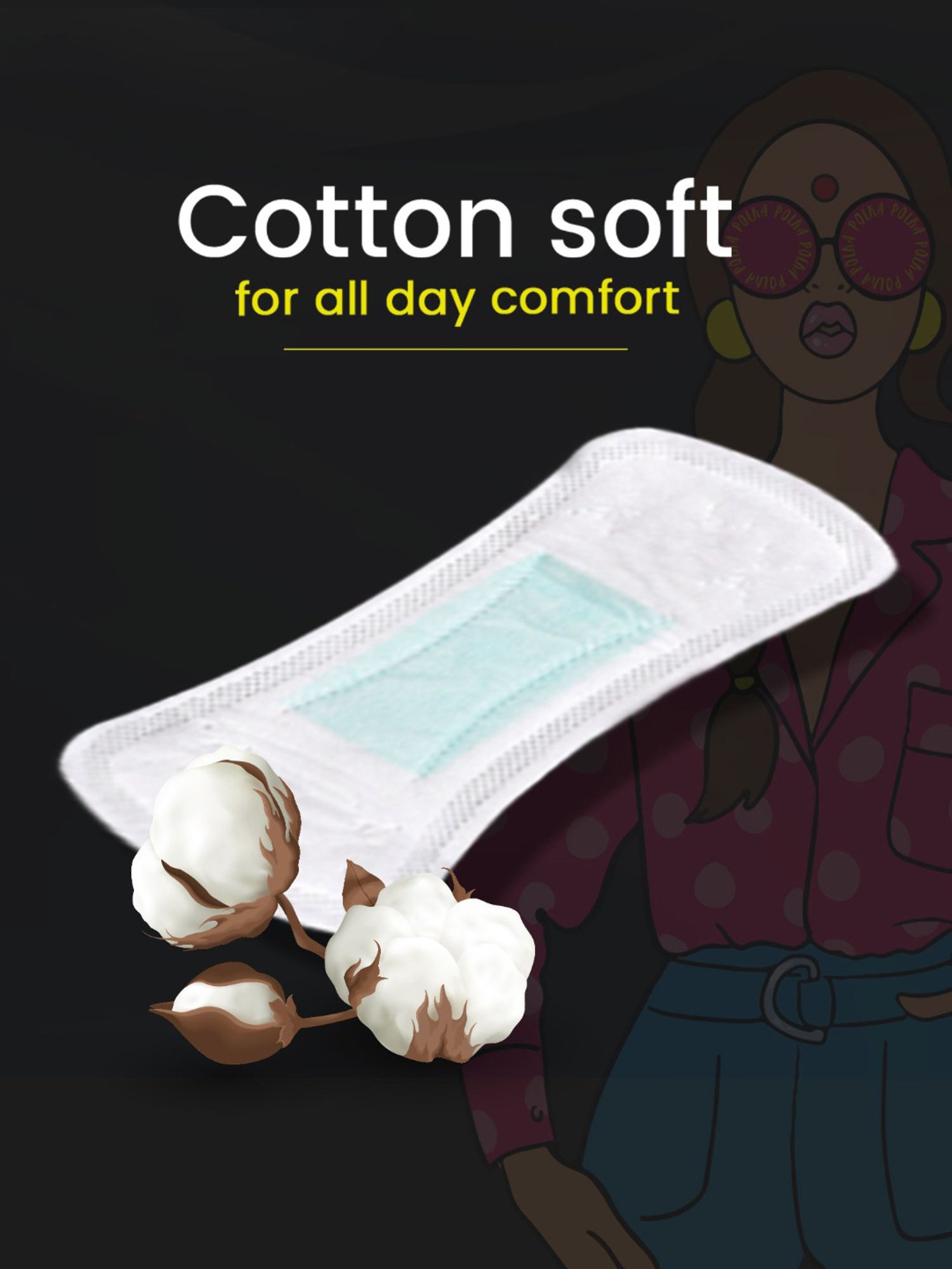 LAIQA Panty Liners (Pack of 3) XS - 60 Panty Liners