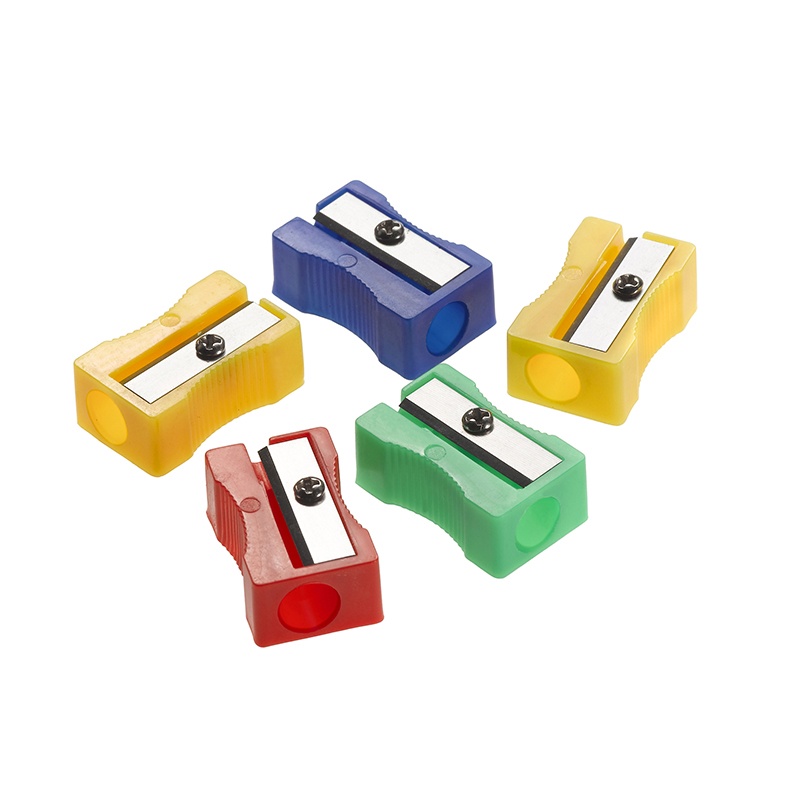 Westcott Manual Pencil Sharpeners Red/Blue/Green/Yellow 4w x 2d x 1h 24/Pack