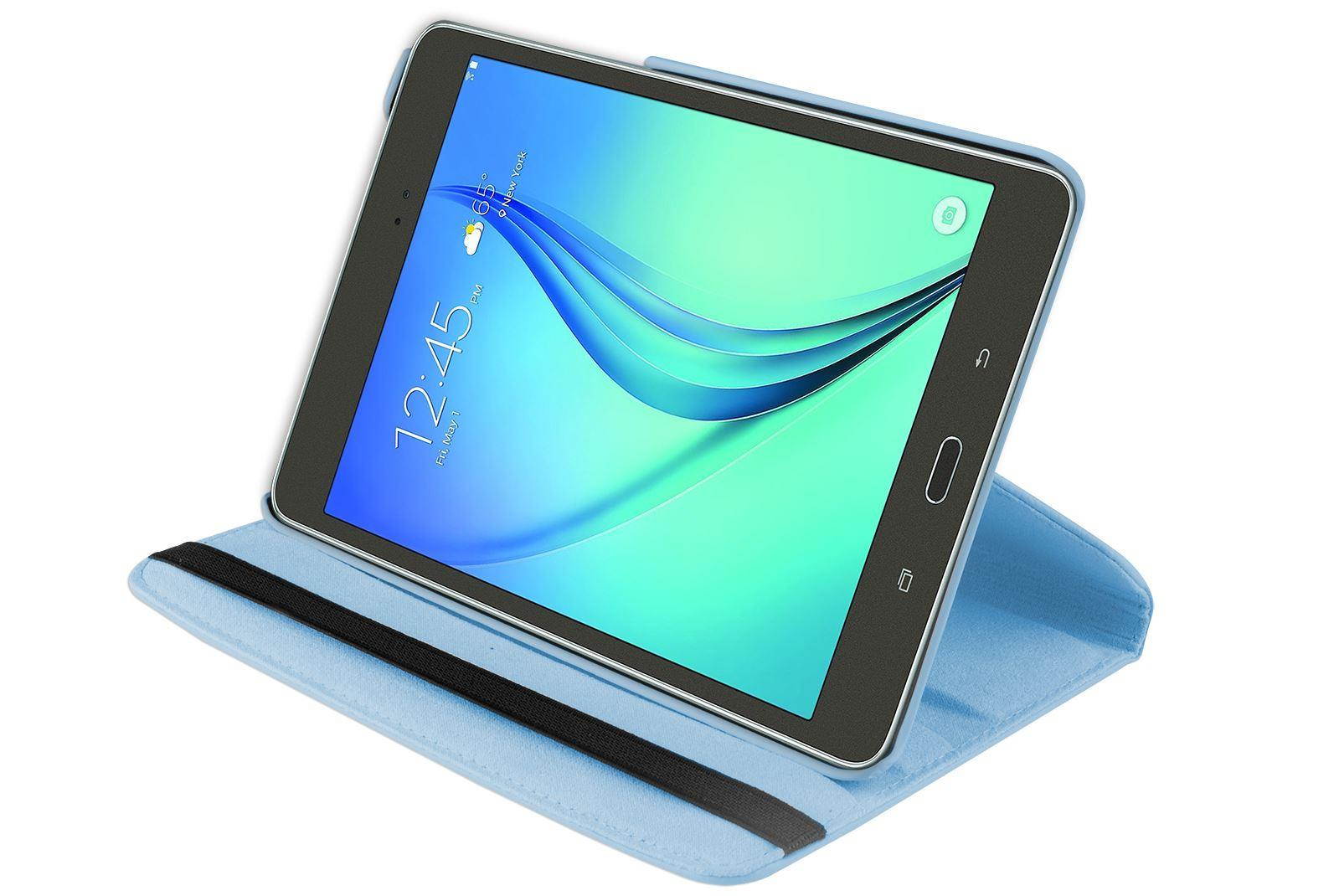 Hellfire Trading PU Leather Case 360 Rotating for Samsung Galaxy Tab A 8 T350 8" - Purple