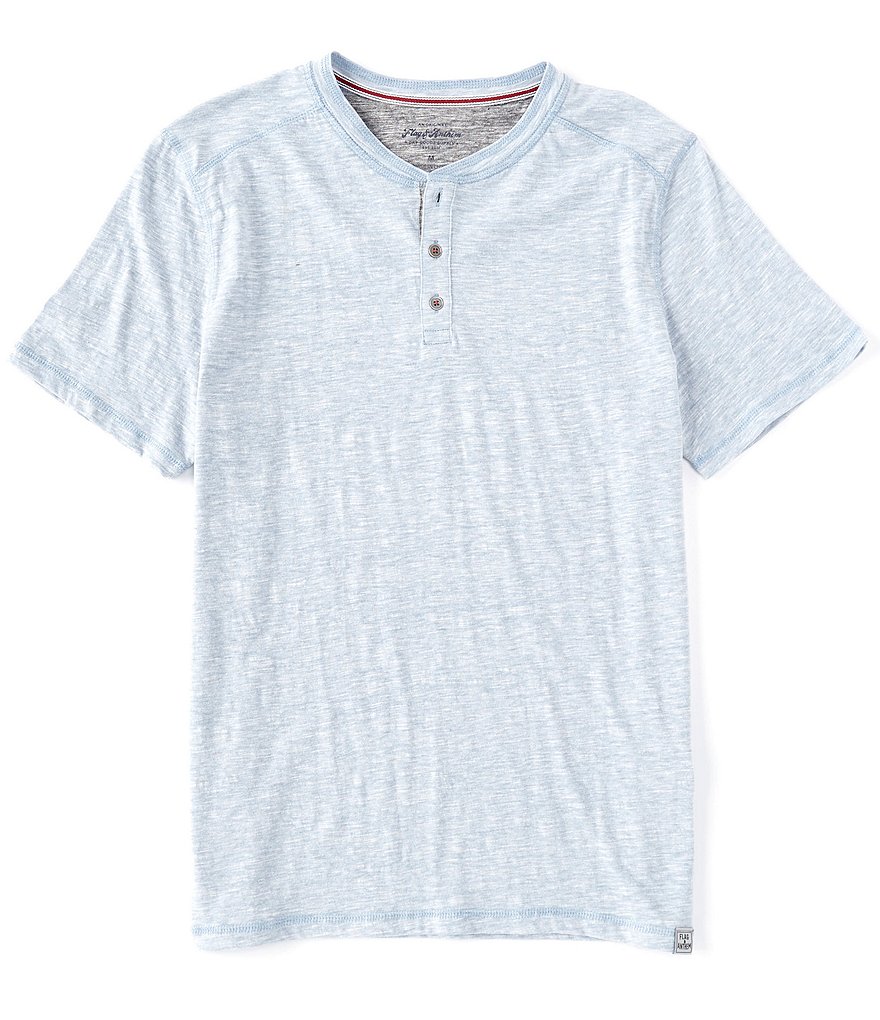 Flag and Anthem Short-Sleeve Rollins Slub Henley Shirt