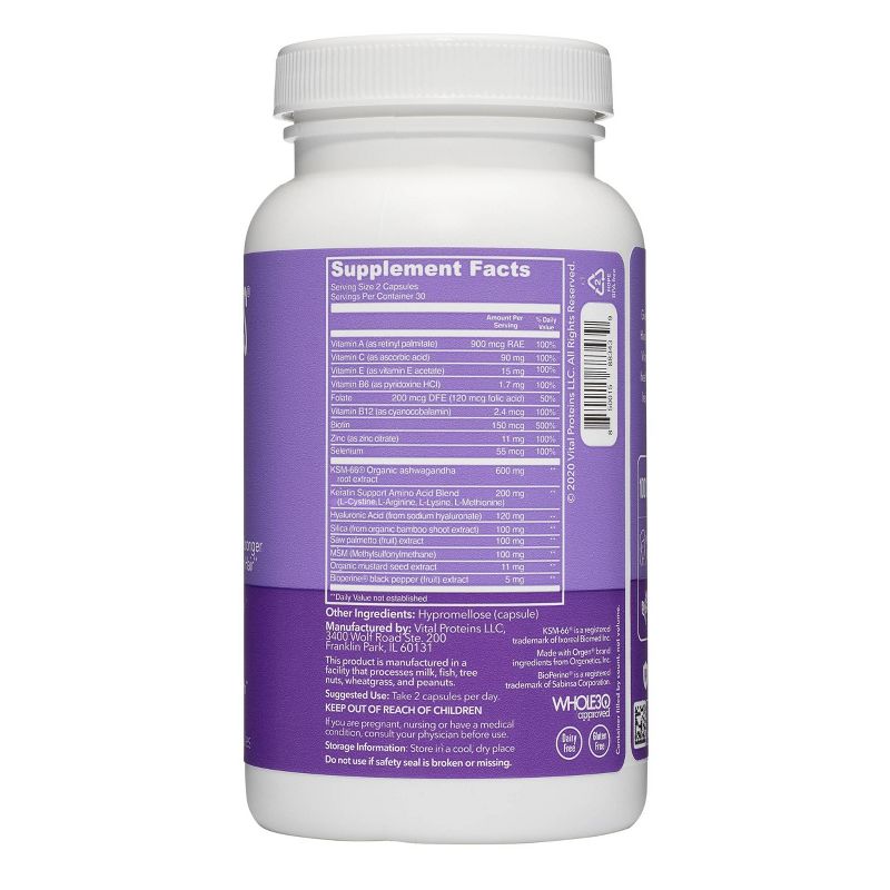 Vital Proteins Hair Boost Capsules - 60ct