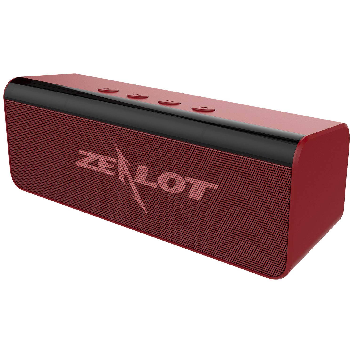ZEALOT S31 Portable Bluetooth Speakers, Wireless Bluetooth Speaker with Loud Stereo Sound,Exceptional Bass Indoor/Outdoor 33 ft Bluetooth Range Built-in Mic,Perfect for Home, iPhone,Samsung(Red)