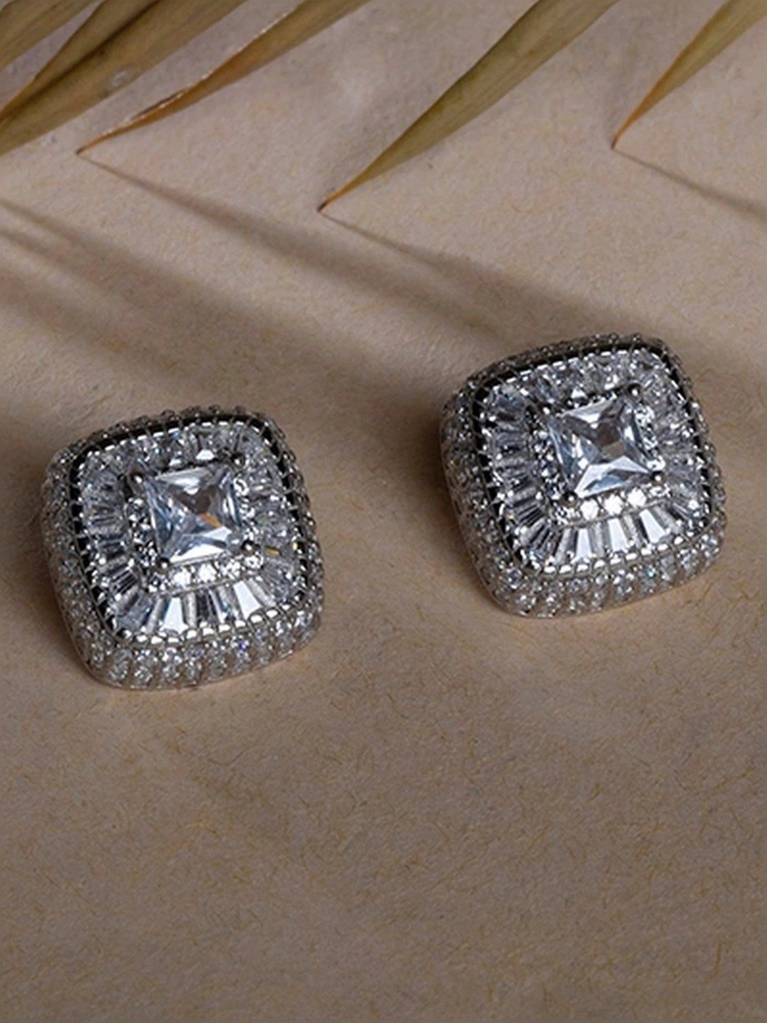 Touch925 Sterling Silver Crystal Elegance Tops for Women & Girls