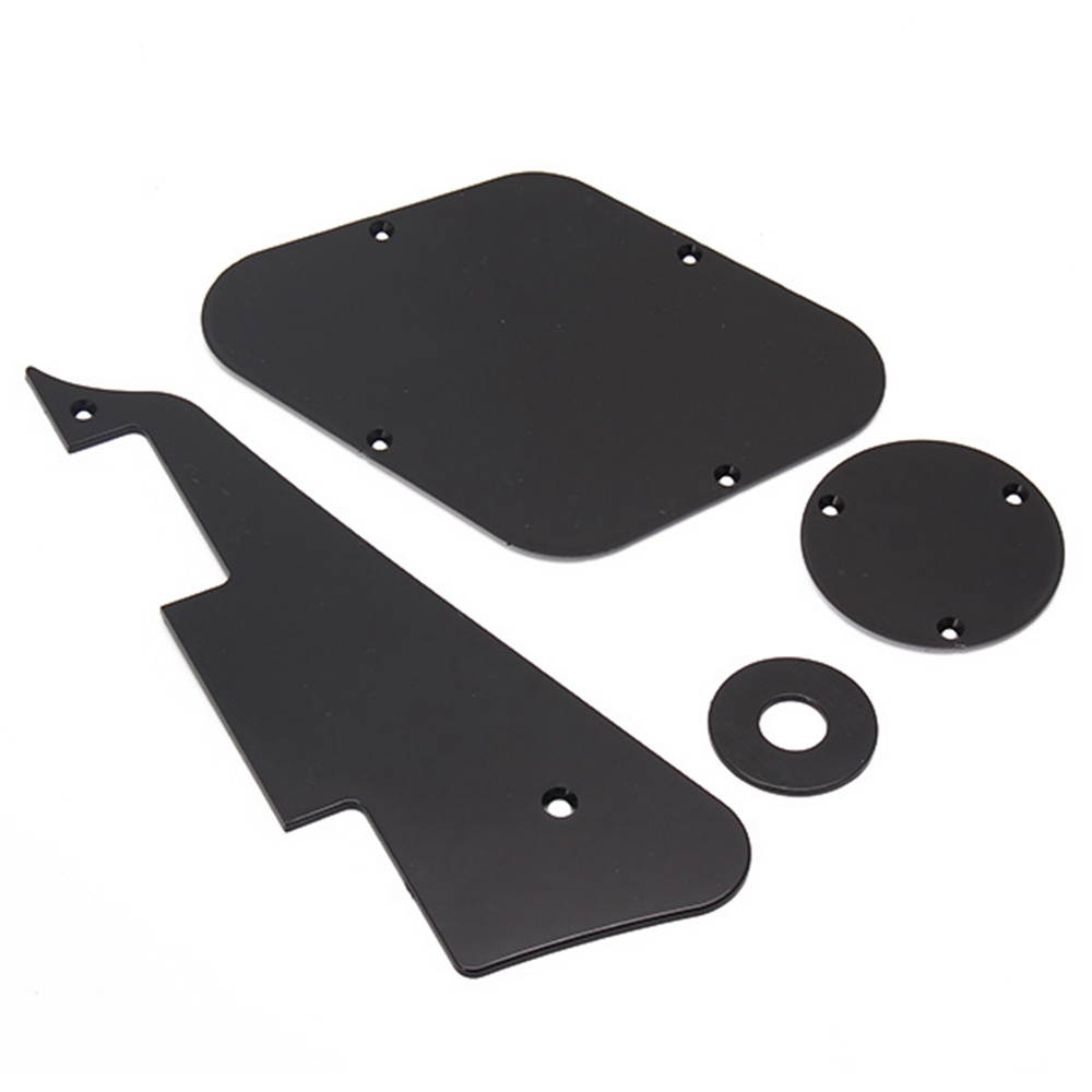 BQLZR Black 4 IN 1 BLACK PICKGUARD PLATE FOR ELECTRIC GUITAR