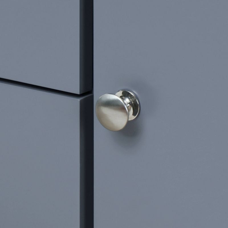 Anson Kitchen Cart Gray - ClickDecor