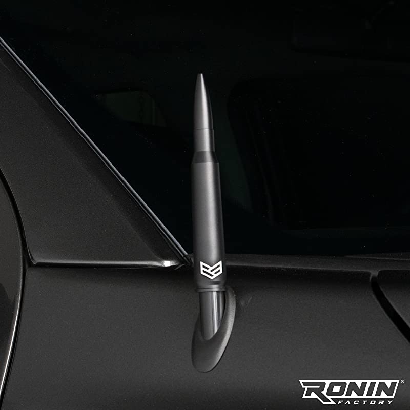 Bullet Antenna for Dodge RAM & Ford F150 F250 F350 Super Duty Ford Raptor Trucks - Anti-Theft Design - Short Replacement Antenna 1990 - Current