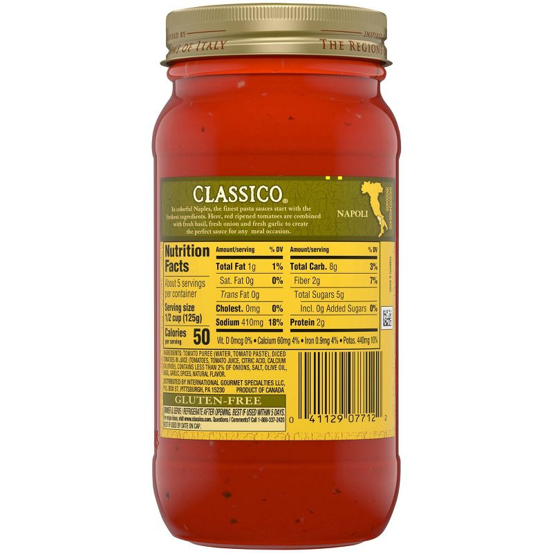 Classico Tomato & Basil Pasta Sauce - 24oz