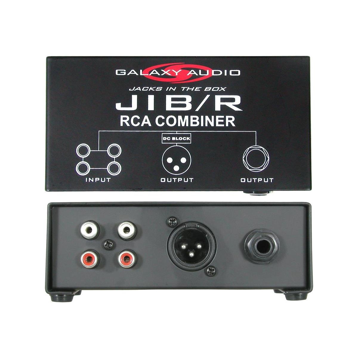 Galaxy Audio JIBR Dual RCA In, Mono XLR & Out Combiner